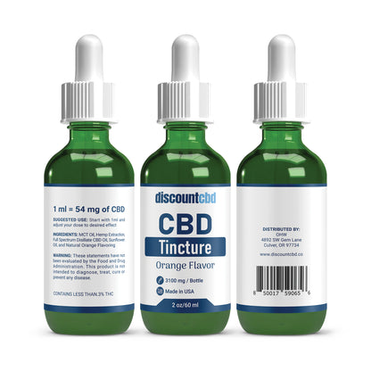 Full-Spectrum CBD Tincture - 3100mg - 2oz