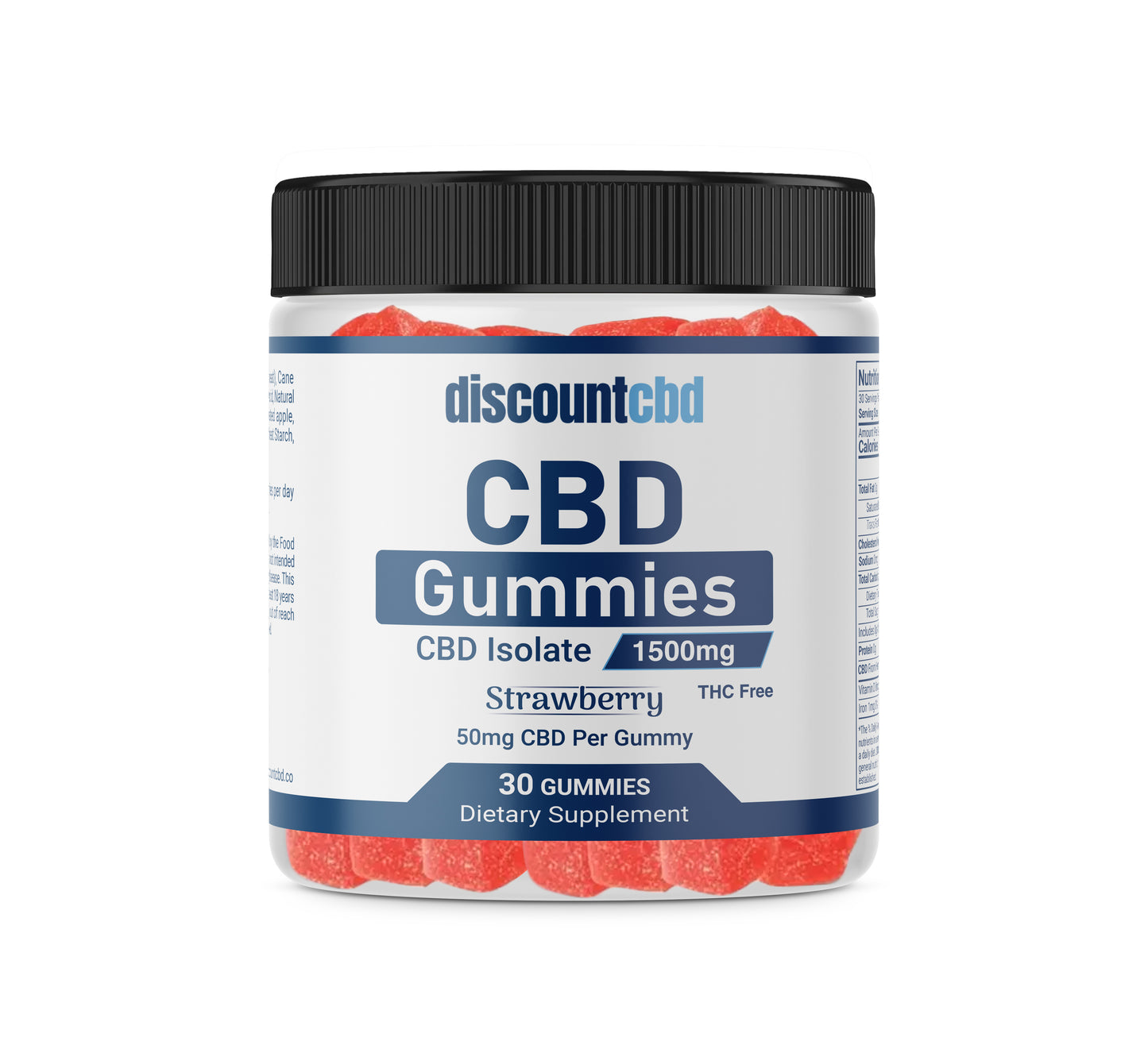 CBD Isolate Gummies - THC Free - 1500mg