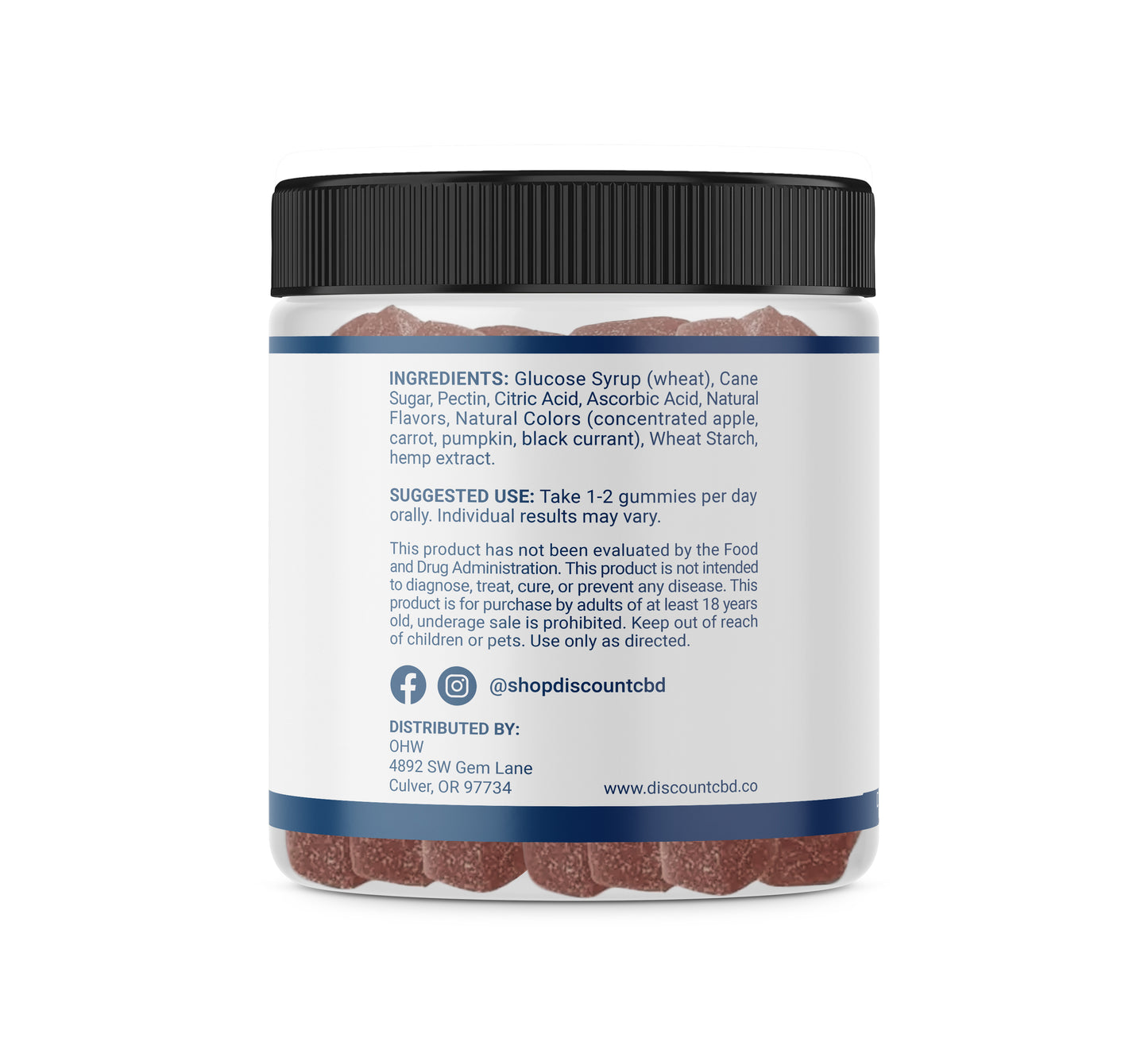 Daily Bliss - Grape CBD/THC Gummies - 720mg