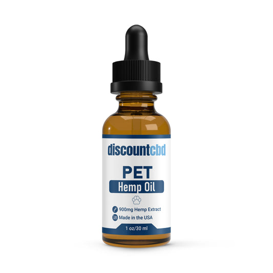 Hemp Oil Pet Tincture for Dogs and Cats - 900mg - 1oz