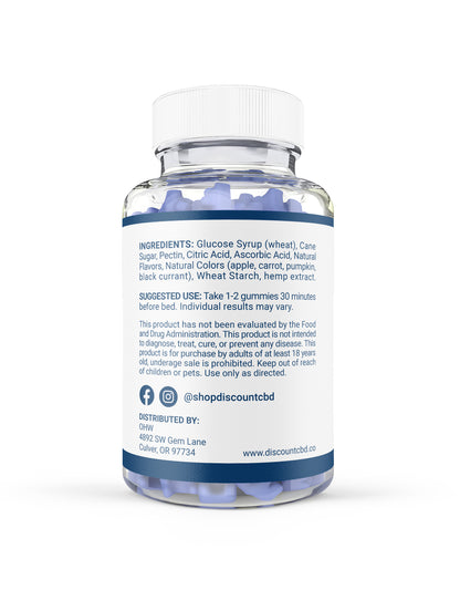 Sleep Gummies with CBD + CBN - Raspberry 25mg