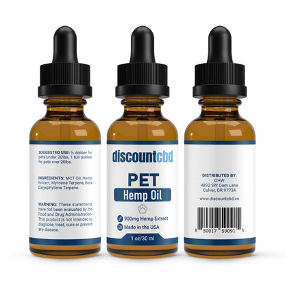 Hemp Oil Pet Tincture for Dogs and Cats - Joint Health for Dogs and Cats